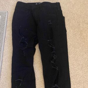 Hollister High Rise Super Skinny Black Jeans. Size 0R.